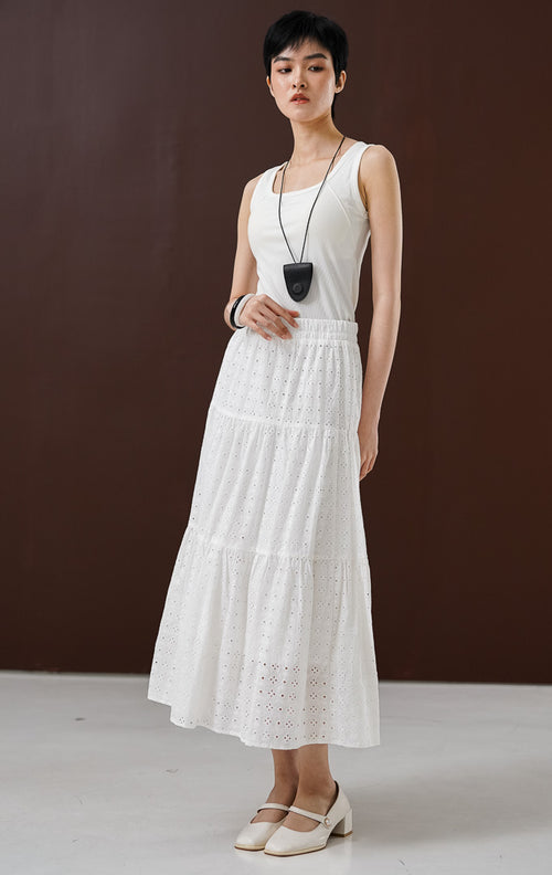 Wanda Skirt White