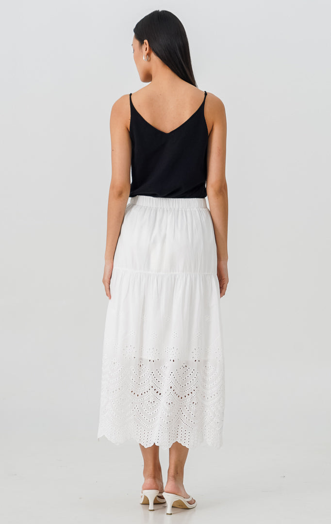 Tatum Skirt White
