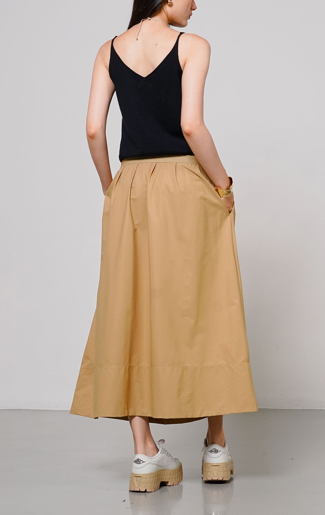 Chaewon Skirt Khaki