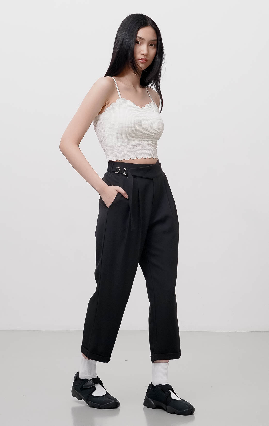 Yossie Belt Pants Black
