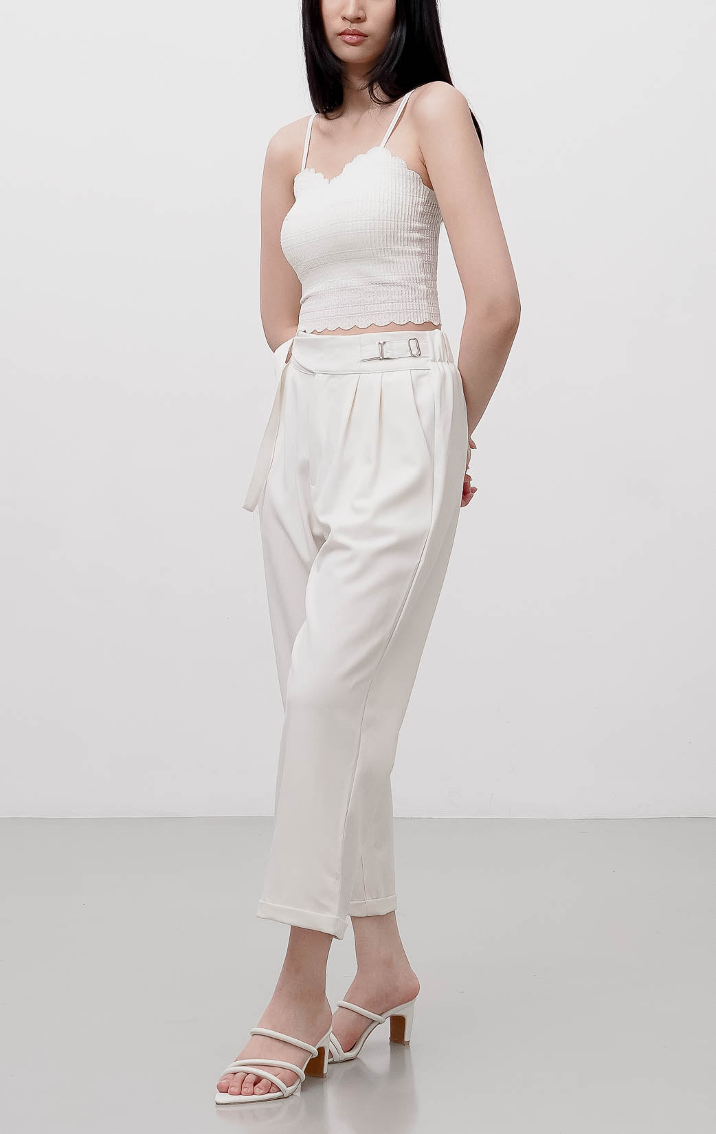 Yossie Belt Pants White