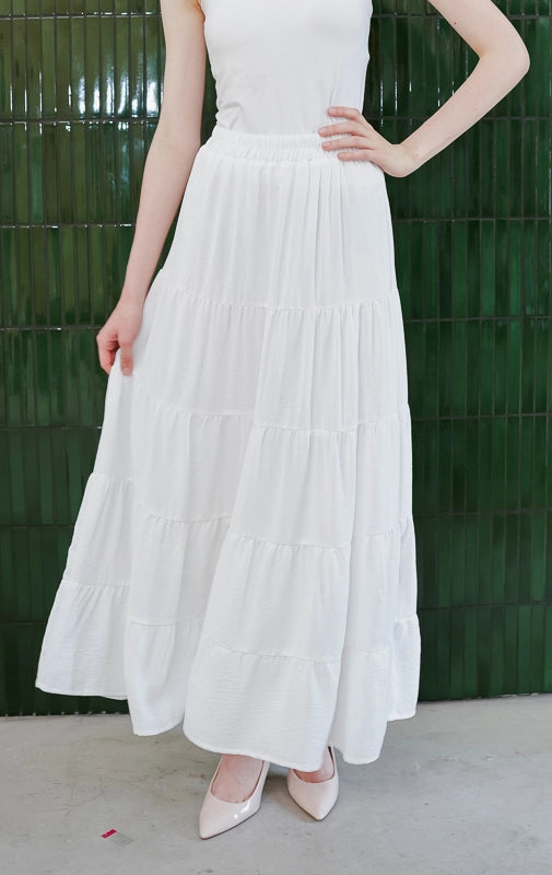 Raveena Skirt White