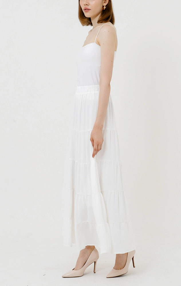 Raveena Skirt White
