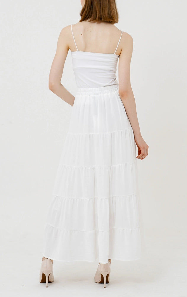 Raveena Skirt White