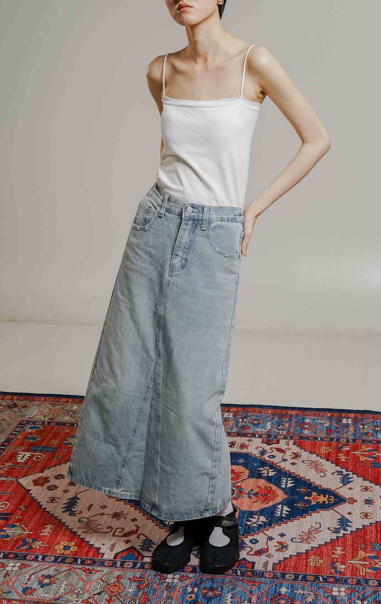 Gino Skirt Light Denim