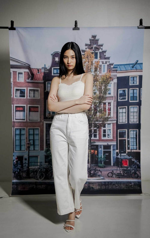 Wayne Pants White Denim