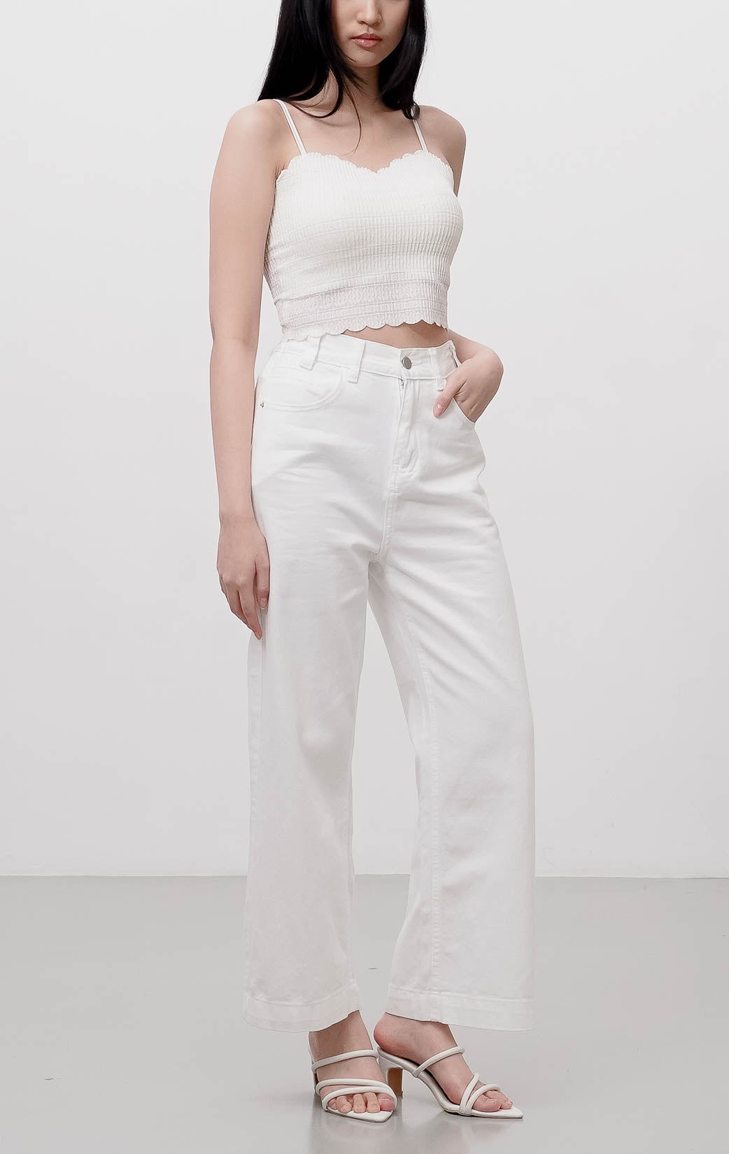 Wayne Pants White Denim