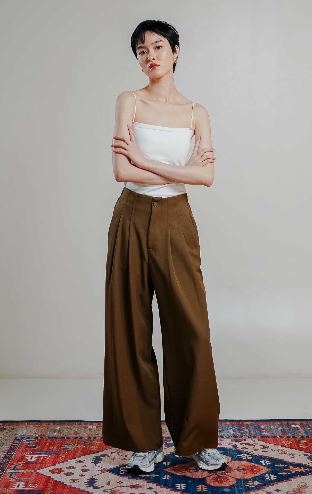 Jose Pants Dark Brown
