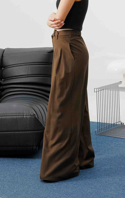 Agnes Belt Pants Brown