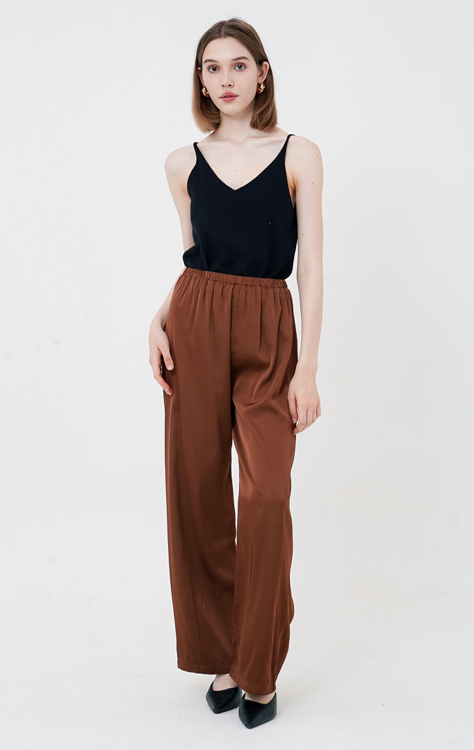 SH Laura Pants Dark Brown