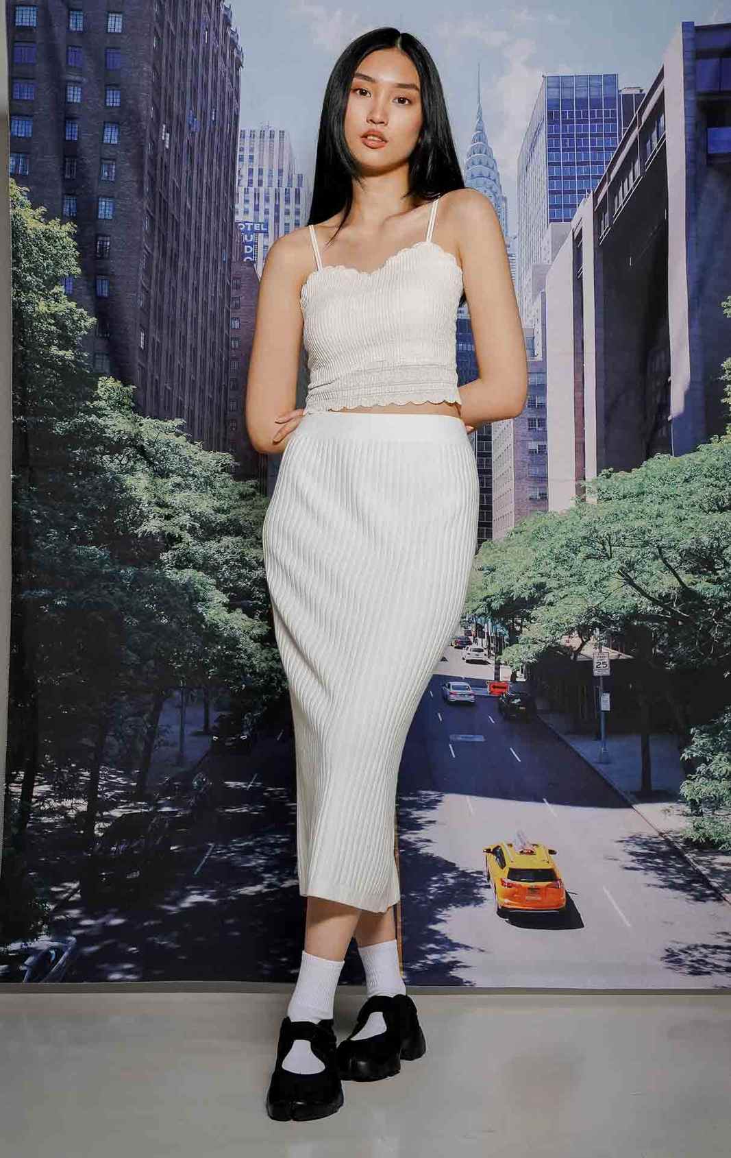 Malloryn Skirt White