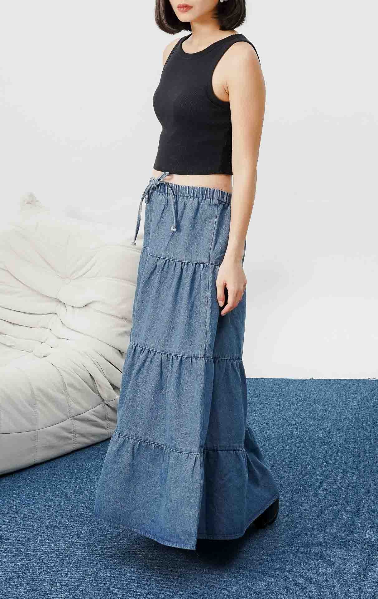 Kinsley Skirt Dark Denim