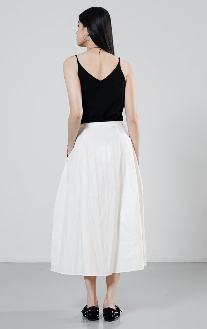 Casette Skirt White