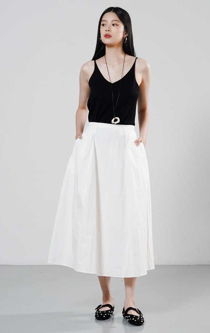 Casette Skirt White