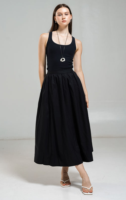 Orchidia Skirt Black