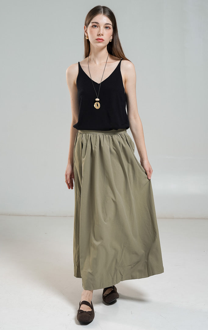 Orchidia Skirt Green