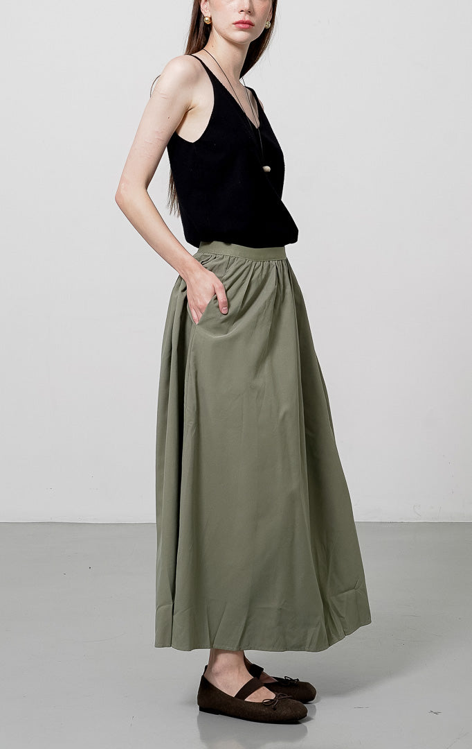 Orchidia Skirt Green