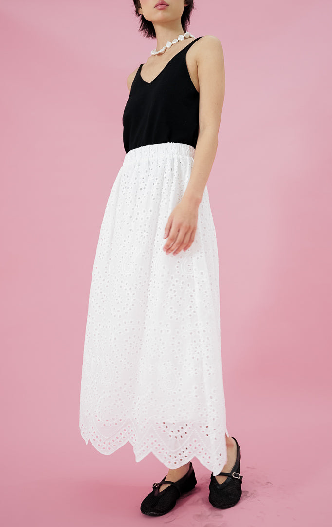 Kassidy Skirt White
