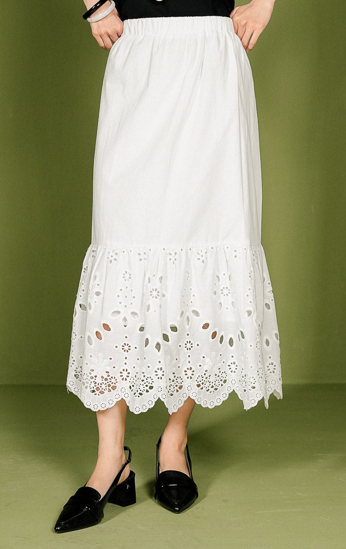 Eliana Skirt White