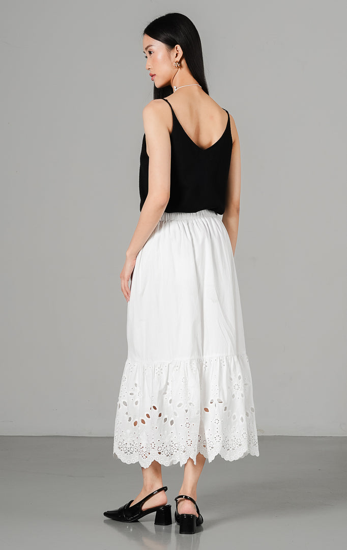 Eliana Skirt White