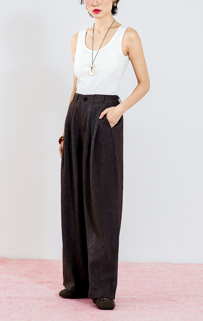 Ramona Pants Dark Brown