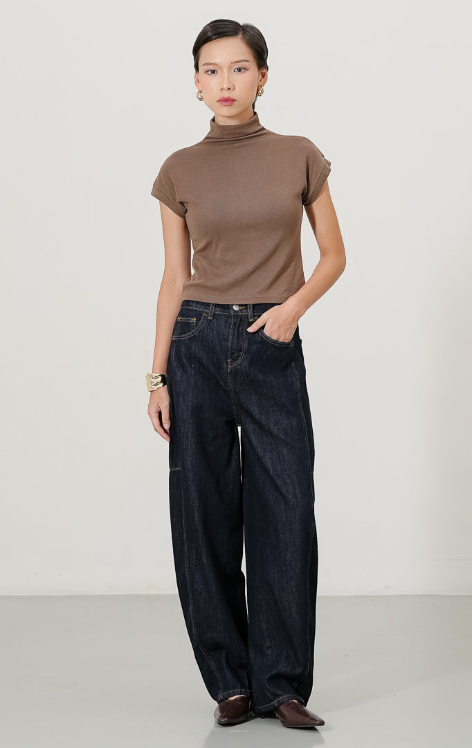 Brion Barrel Pants Dark Denim