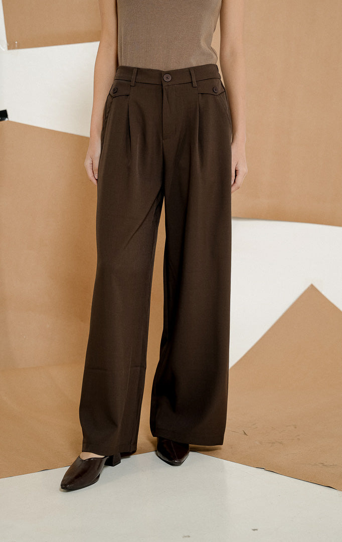 Adelie Pants Dark Brown