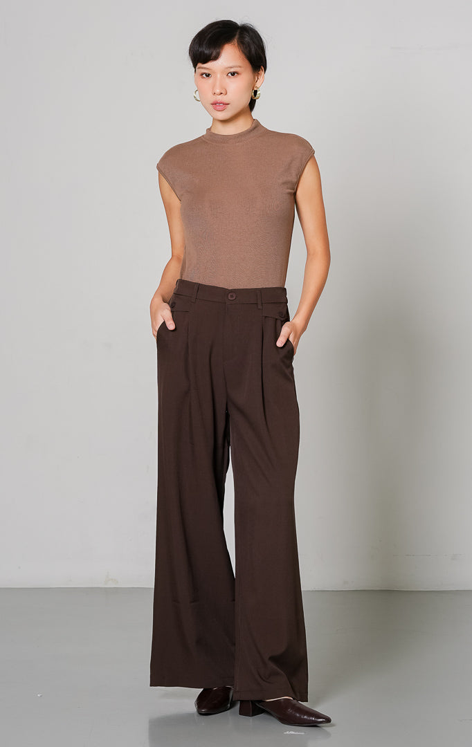 Adelie Pants Dark Brown
