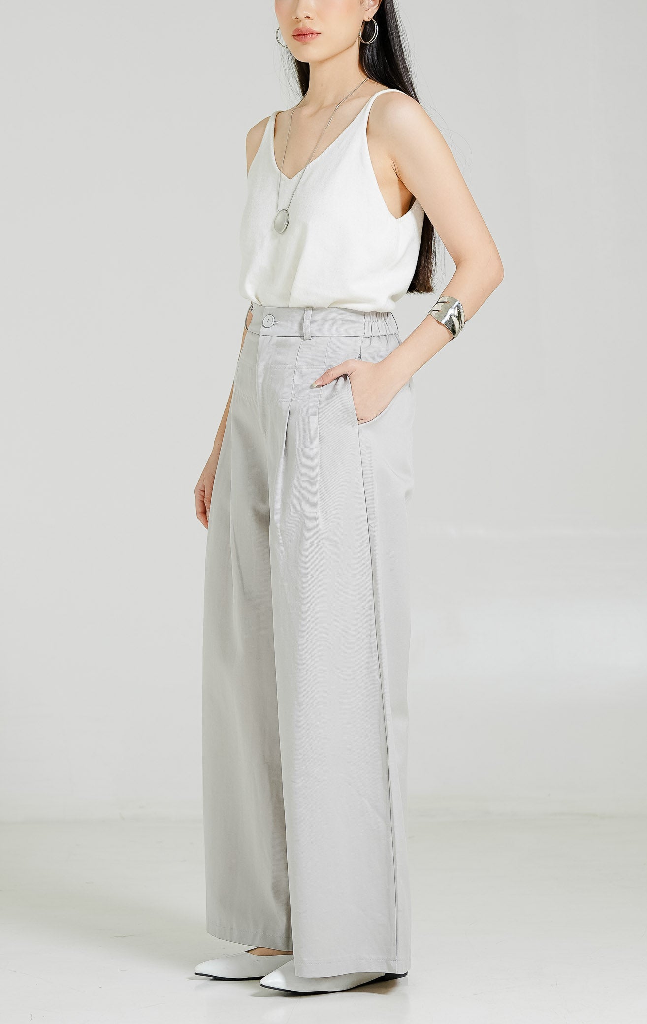 Fallon Pants Light Grey