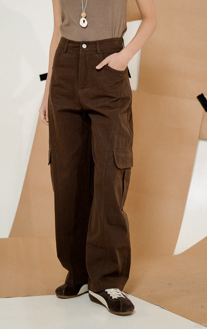 Oliviana Pants Dark Brown