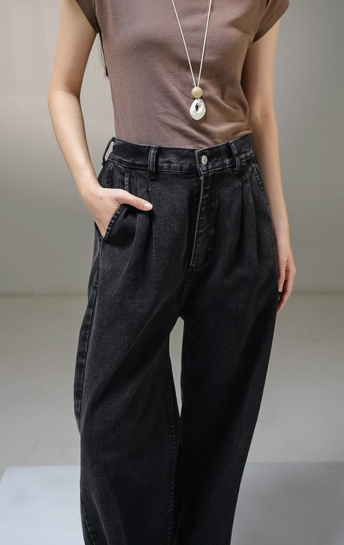 Irenic Pants Black Denim