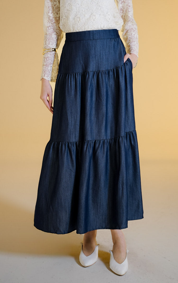 Morita Skirt Dark Denim