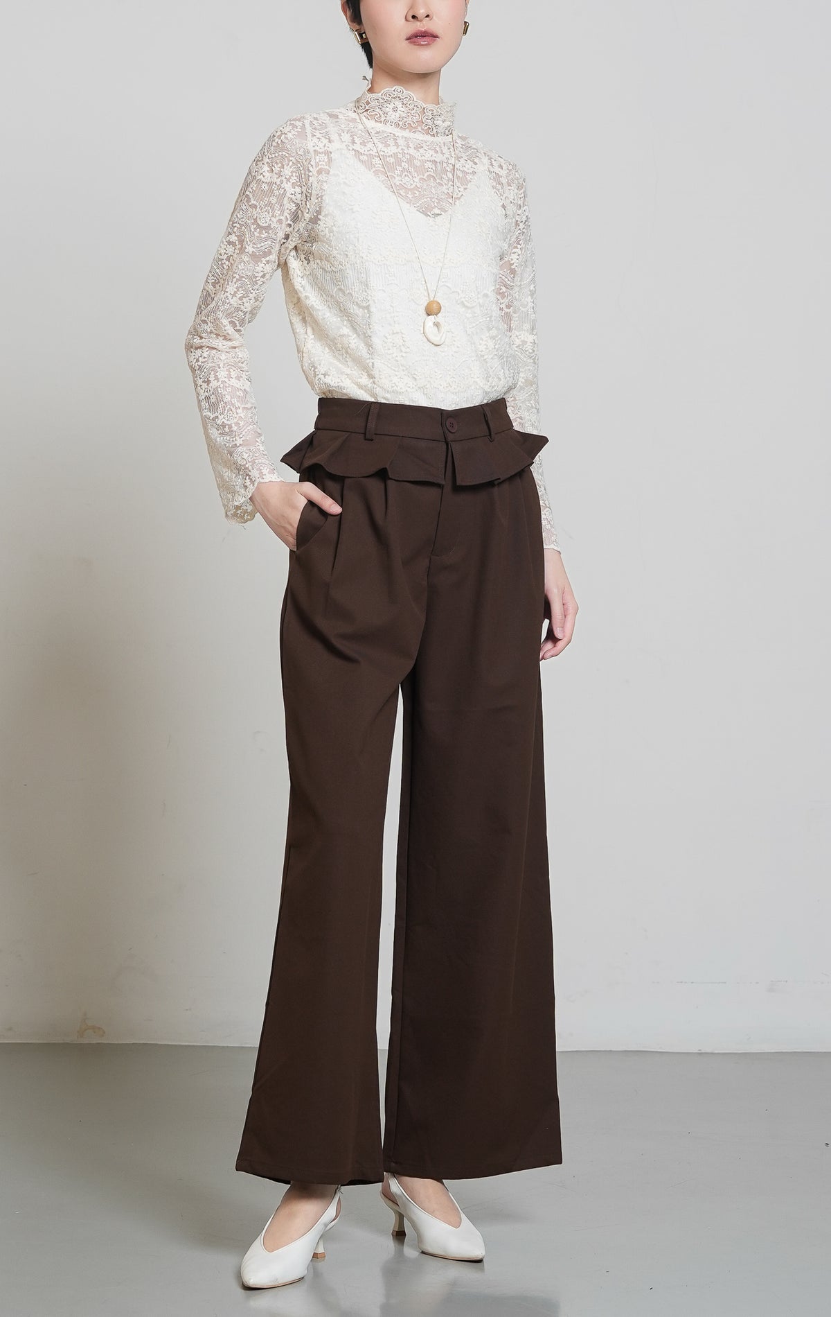 Estella Pants Dark Brown