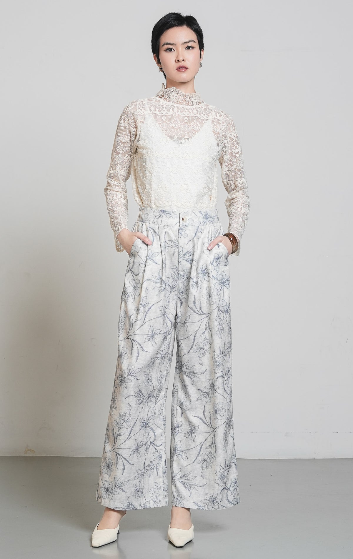 Fresla Pants Light Grey