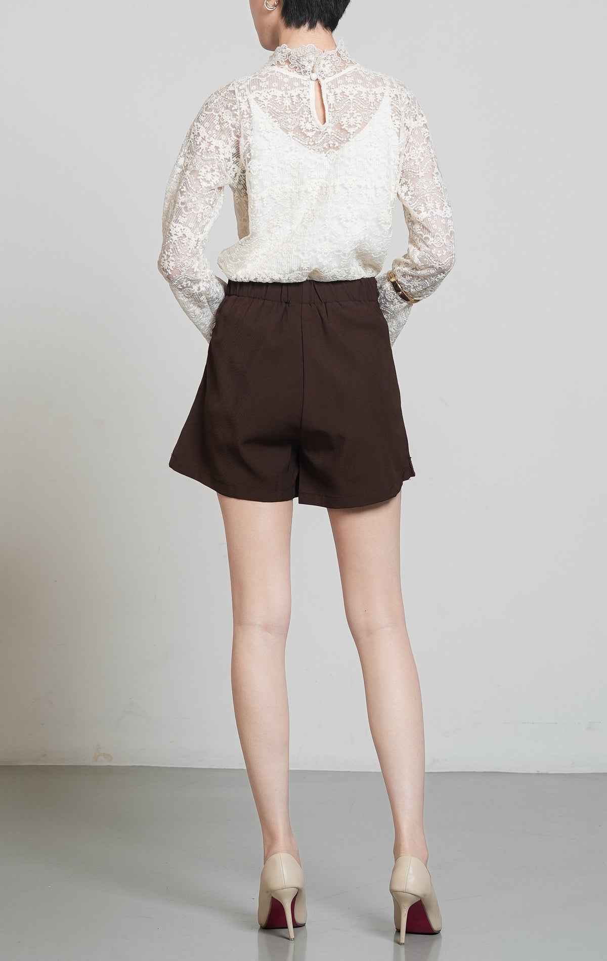 Elvio Skort Dark Brown