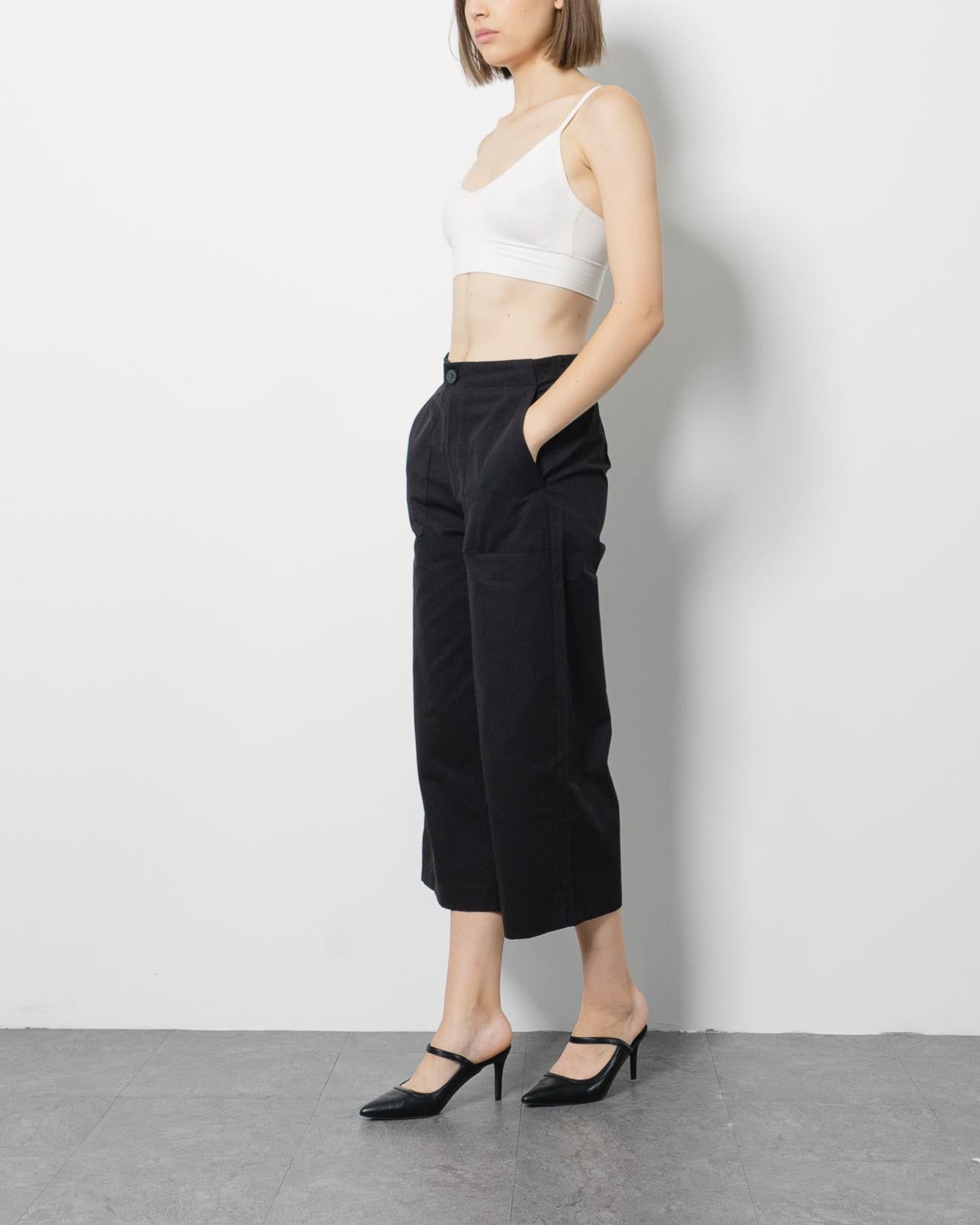 Hayden Black Straight Pants – 286204
