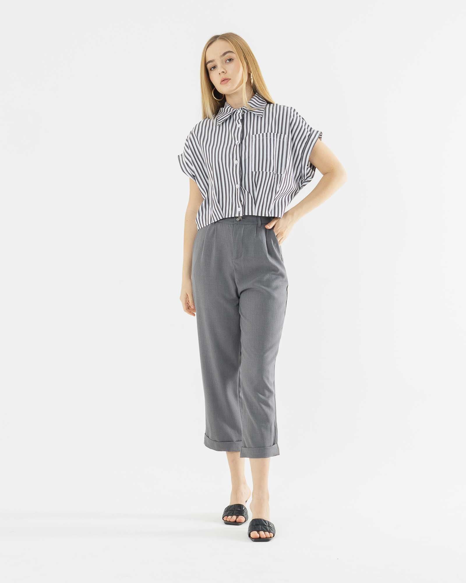 Jayden Culotte Grey Pants Celana Panjang Wanita Kulot – 286206