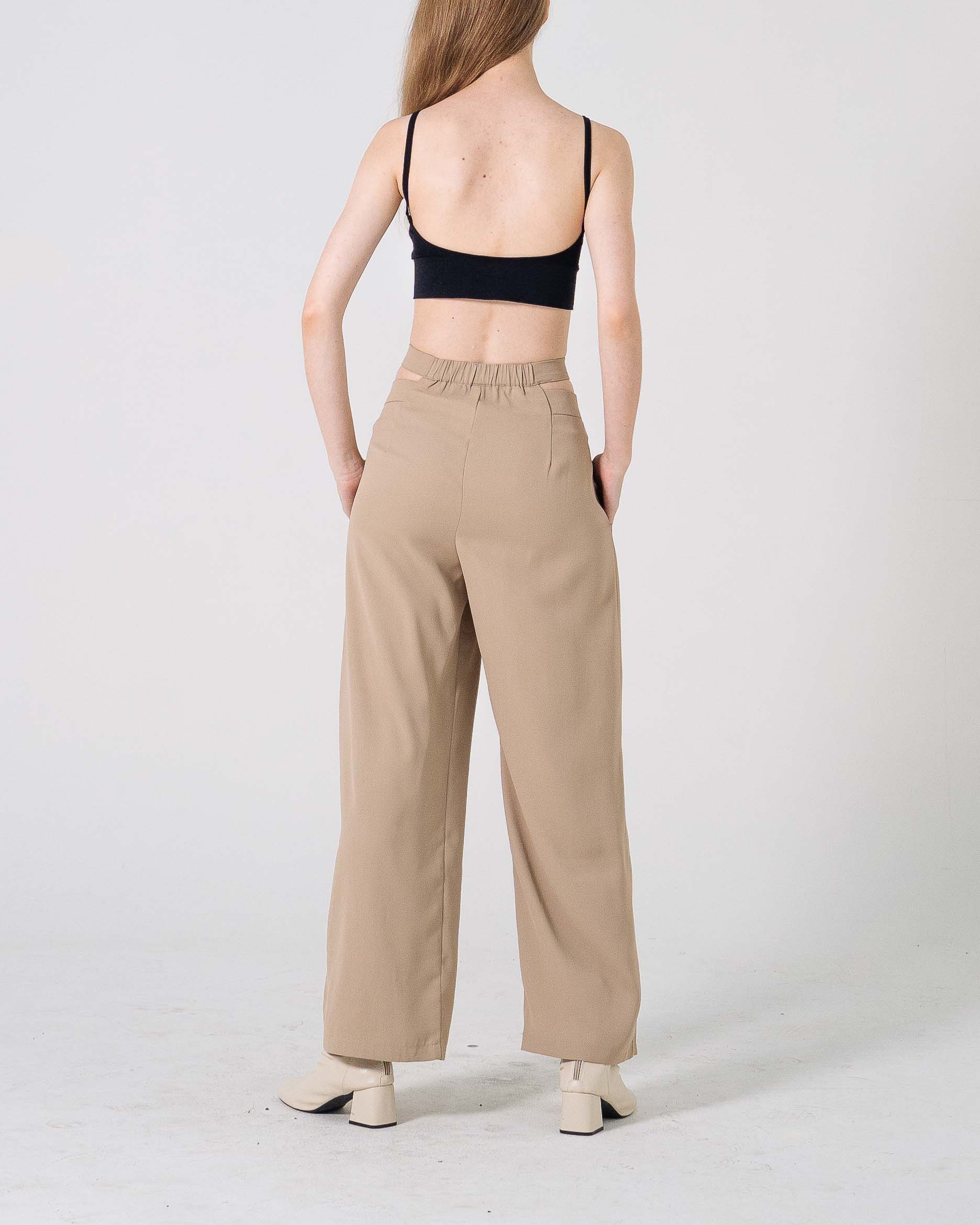 MT Octave Cut Out Brown Pants - 286946
