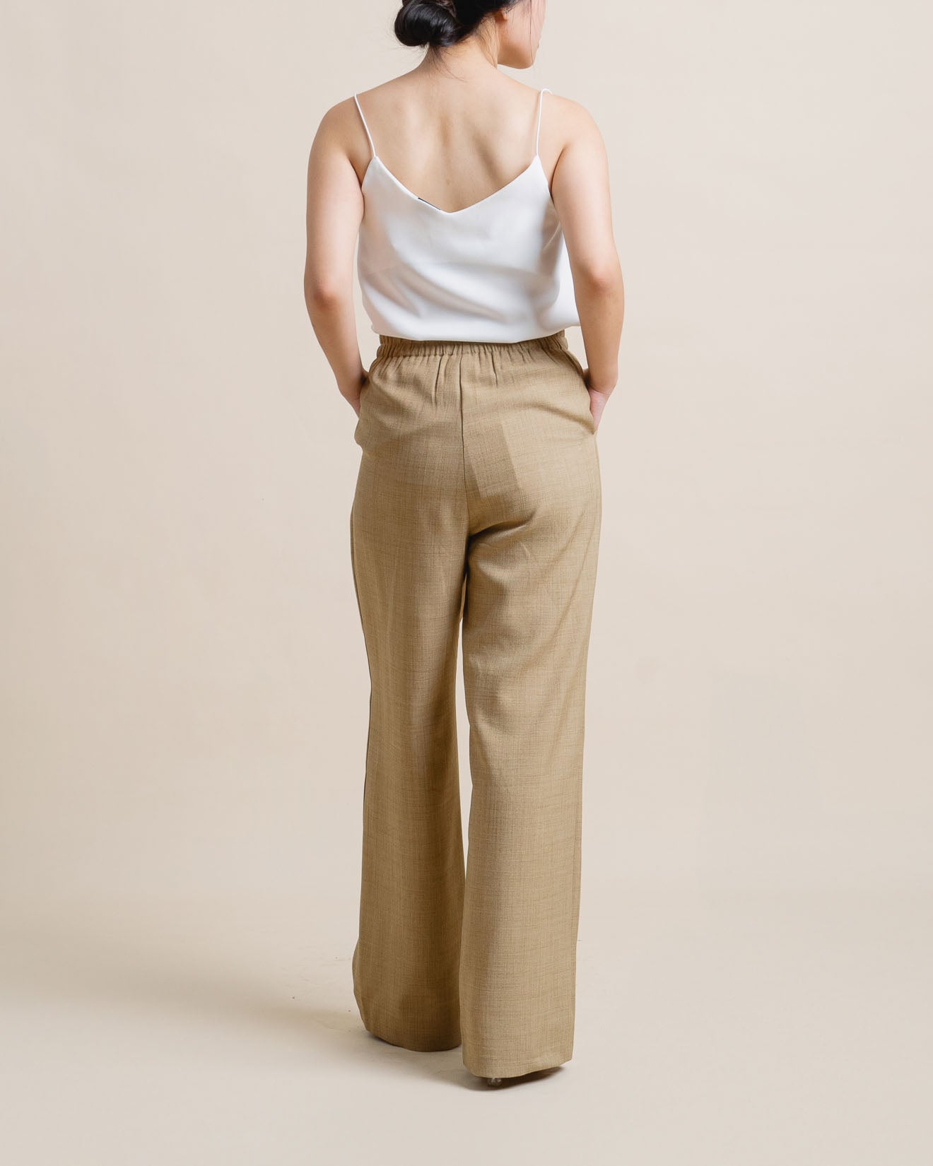 CNY Mandarin Wide Leg Brown Pants – 288935