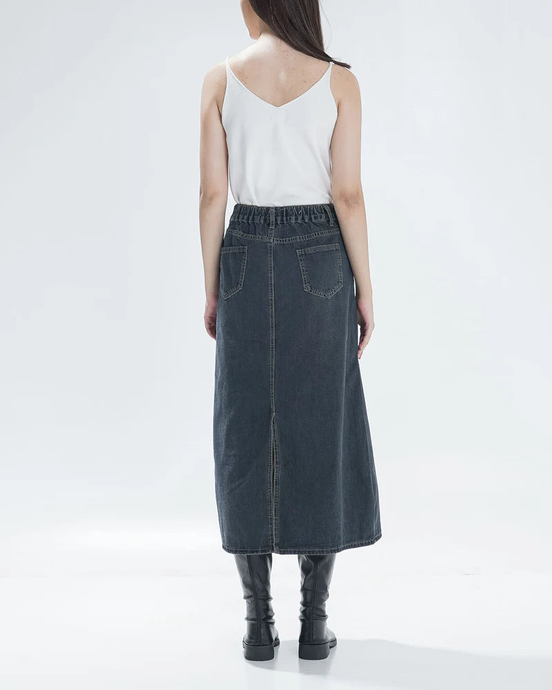 Viena Dark Skirt Denim