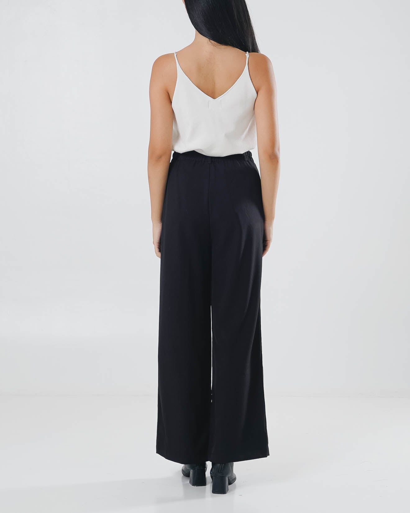 Aiden High Waist Oversized Black Pants – Celana Panjang Formal Wanita - 289959
