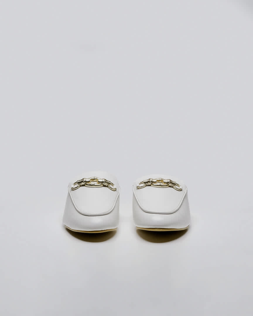 Cielo Mules White - Shoes Mewah Wanita - 589005