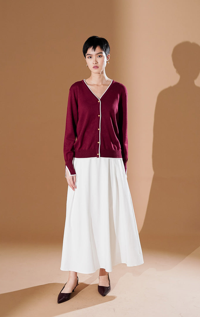 Serena Cardigan Maroon