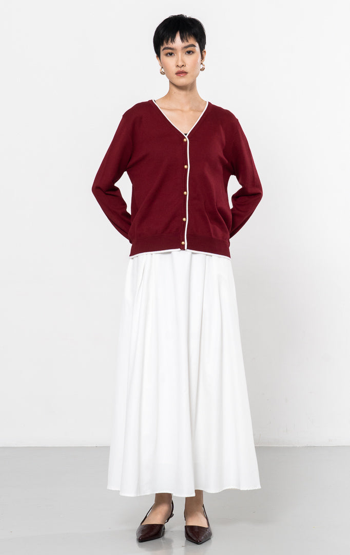 Serena Cardigan Maroon