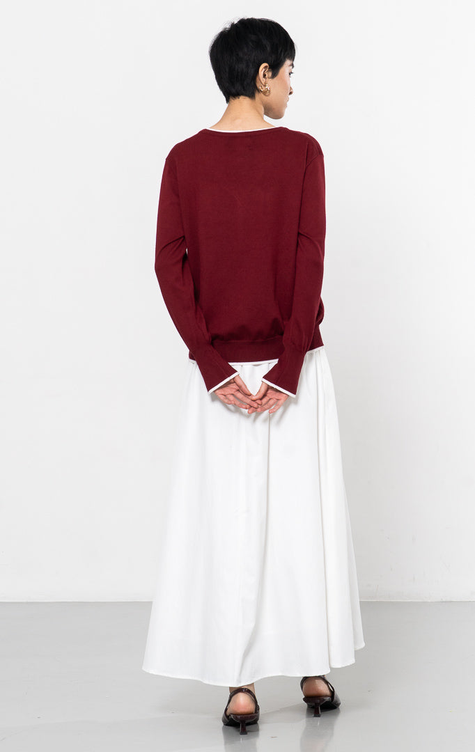 Serena Cardigan Maroon