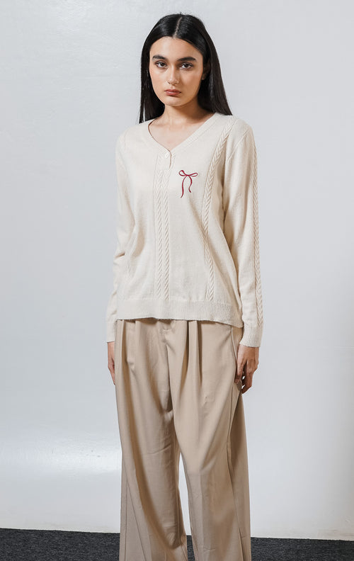 Ribonne Sweater Ivory