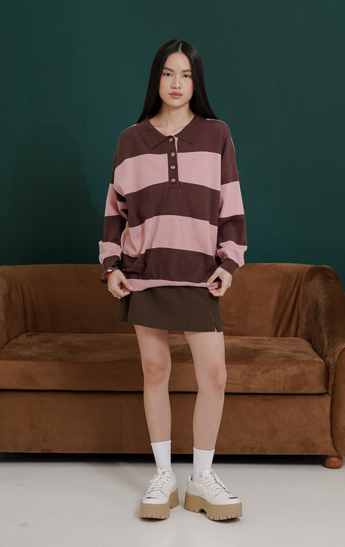 Grethel Sweater Brown Striped