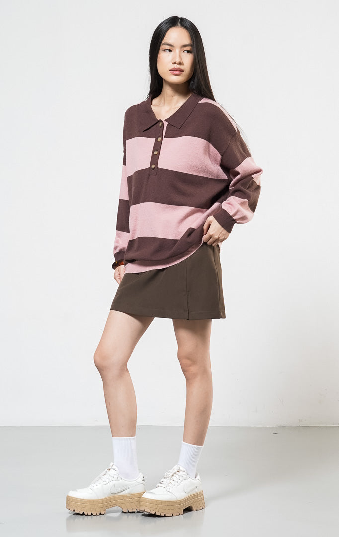 Grethel Sweater Brown Striped