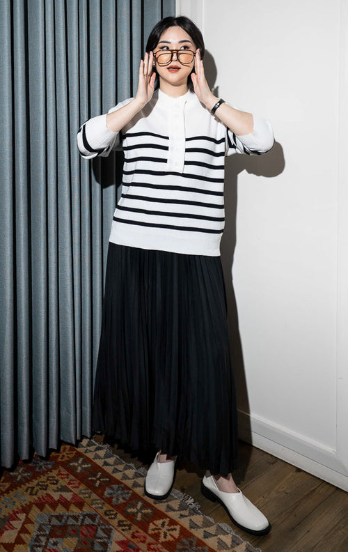 Gisela Sweater White Striped