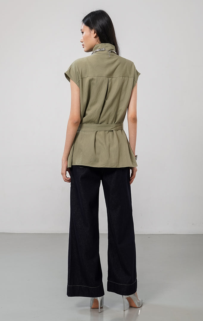 Hannah Vest Olive
